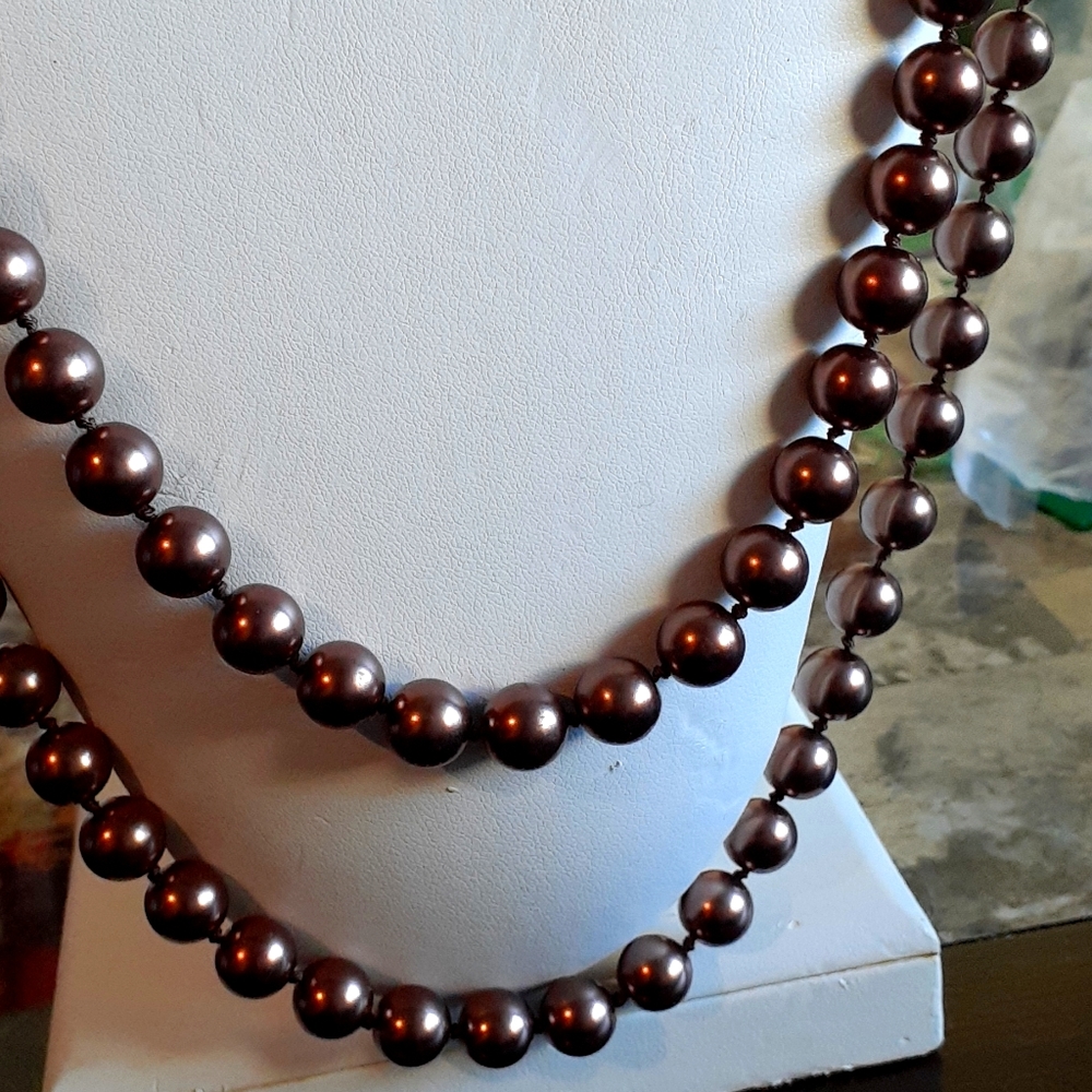Antique bronze coppertone fabulously necklace